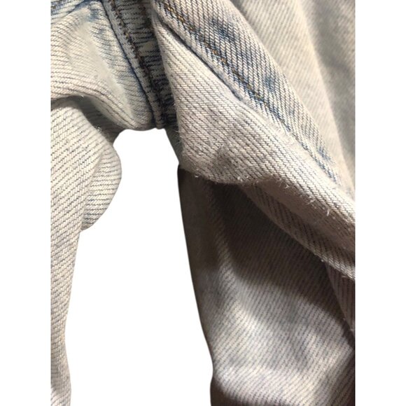 Light Blue Grunge Baggy Multi Pocket Oversize Hardware Carpenter Jeans Sz 15/32W - Picture 7 of 16